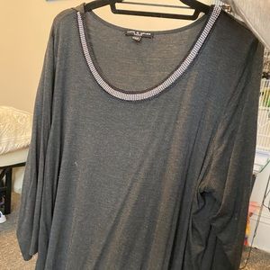 Formal black top with jewels